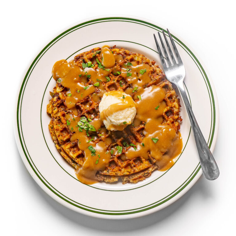 Vegan Stuffing Waffles